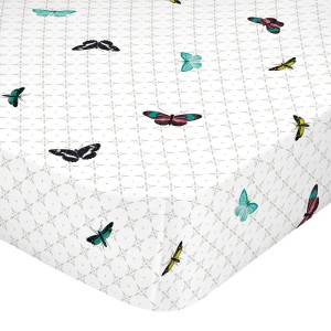 Drap housse HappyFriday Birds of paradise Multicouleur 180 x 200 x 32 cm