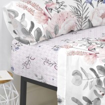 Drap housse HappyFriday Delicate bouquet Multicouleur 105 x 200 x 32 cm