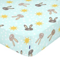 Drap housse HappyFriday MOSHI MOSHI Multicouleur 105 x 200 x 32 cm