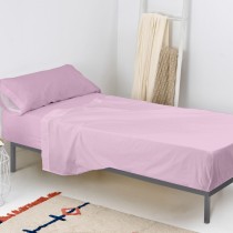 Drap housse HappyFriday BASIC KIDS Rose Lit 1 persone