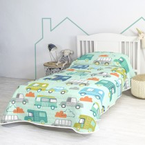 Steppdecke HappyFriday Moshi Moshi Bunt 180 x 260 cm Fahrzeuge