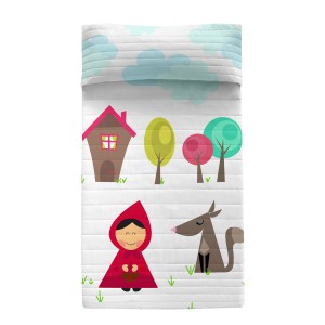 Bedspread (quilt) HappyFriday Mr Fox Multicolour 180 x 260 cm Little Red Riding Hood