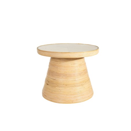 Side table Romimex Natural Rattan 70 x 55 x 70 cm