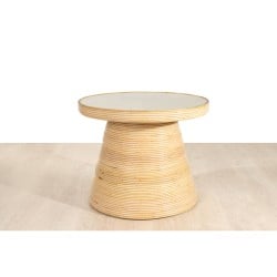 Side table Romimex Natural Rattan 70 x 55 x 70 cm