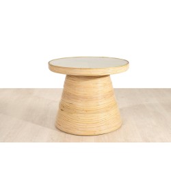 Table d'appoint Romimex Naturel Rotin 70 x 55 x 70 cm