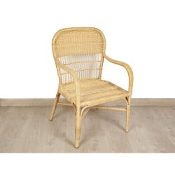 Sitz Romimex natürlich Rattan 55 x 87 x 60 cm