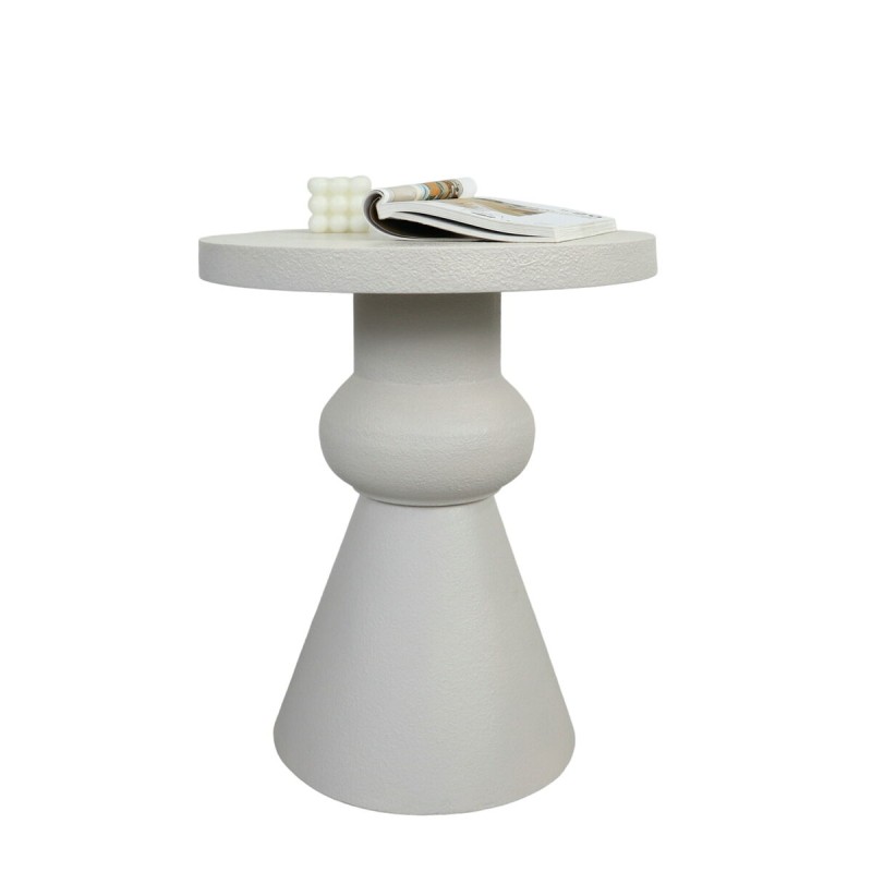 Side table Romimex Cream MDF Wood 40 x 49 x 40 cm