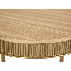 Side table Romimex Golden Gold Wood Metal 40 x 54 x 40 cm