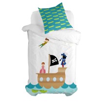 Pillowcase HappyFriday Mr Fox Flying Boy Multicolour 80 x 80 cm