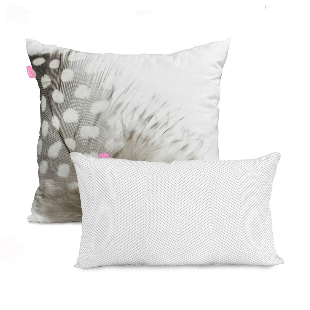 Set de housses de coussin HappyFriday Light  Multicouleur 2 Pièces