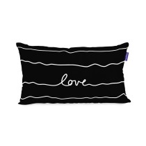 Housse de coussin HappyFriday Blanc My love Multicouleur 2 Pièces