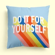 Housse de coussin HappyFriday Aware Do it  Multicouleur 50 x 50 cm 2 Pièces