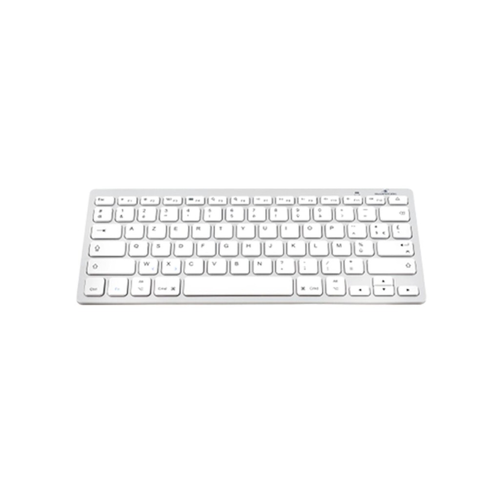 Clavier Bluetooth Bluestork BS-KB-MICRO/BT/SP Blanc Argenté Espagnol Qwerty