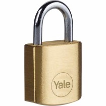 Key padlock Yale Steel Rectangular Golden (4 Units)