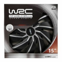 Enjoliveur WRC 7598 Gris Noir/Gris 15" 4 Pièces