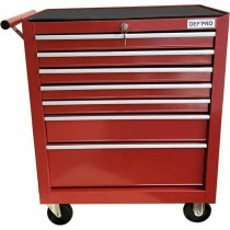 Tool cart Defpro Red With key Metal 7 drawers