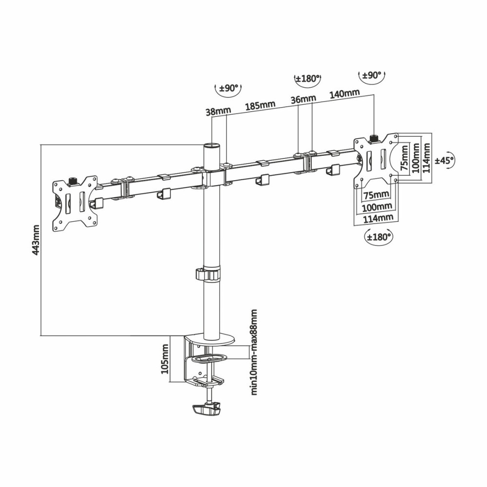 Screen Table Support Aisens DT32TSR-041 13"