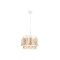 Suspension Home ESPRIT Blanc Marron Clair Bois Métal 25 W 38 x 38 x 29 cm