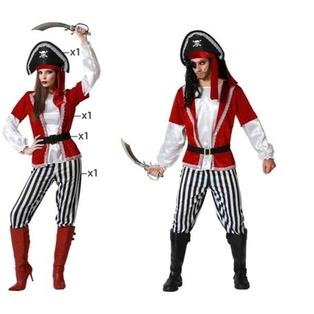 Costume for Adults Red Pirate