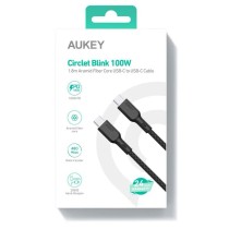 USB-C-Kabel Aukey CB-KCC102 Schwarz 1,8 m