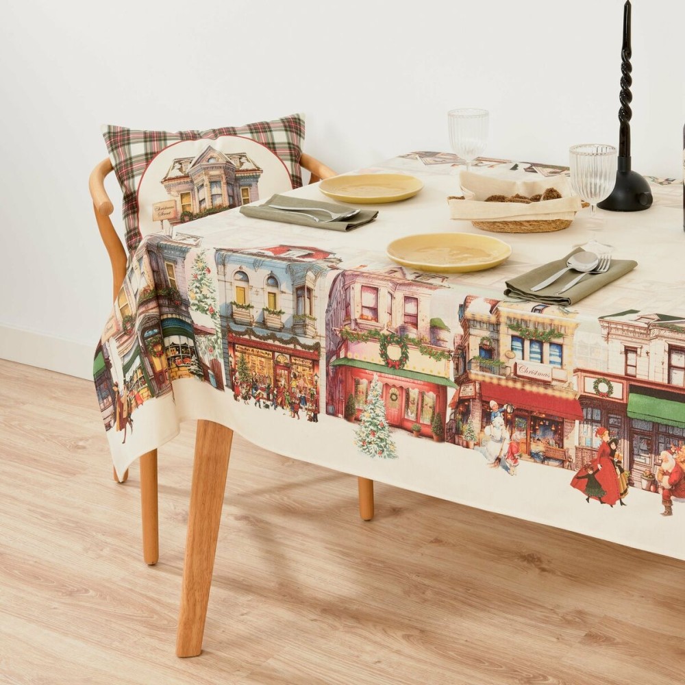 Stain-proof tablecloth Belum Christmas City Multicolour 200 x 155 cm