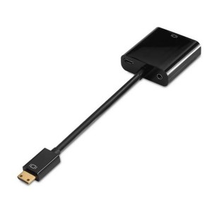 Adaptateur Mini HDMI vers VGA Aisens A122-0127 Noir