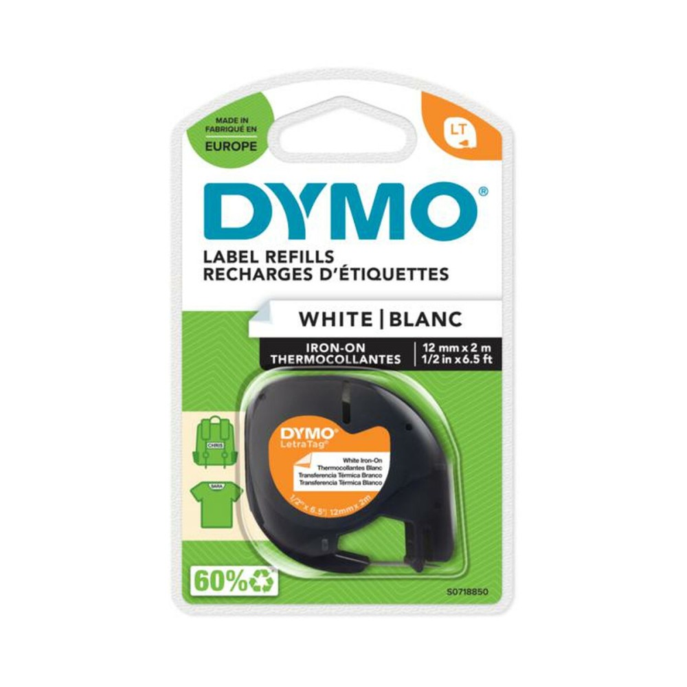 Ruban stratifié Dymo S0718850 Noir/Blanc