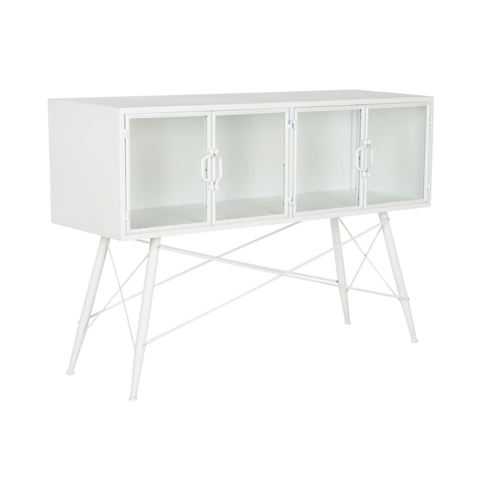 Console DKD Home Decor White Metal Crystal 120 x 35 x 80 cm