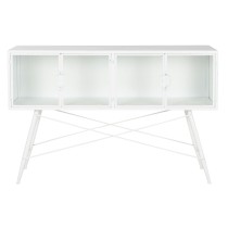 Console DKD Home Decor White Metal Crystal 120 x 35 x 80 cm