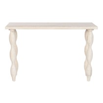 Console Home ESPRIT Blanc Bois de manguier 120 x 40 x 76 cm