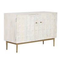 Anrichte Home ESPRIT Weiß Gold 120 x 45 x 80 cm