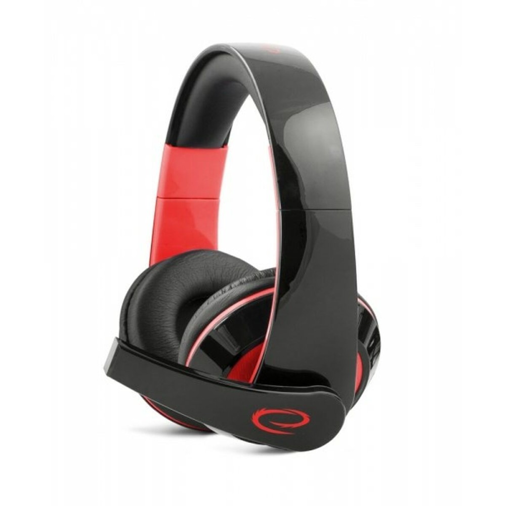 Casques avec Microphone Esperanza EGH300R Noir Rouge