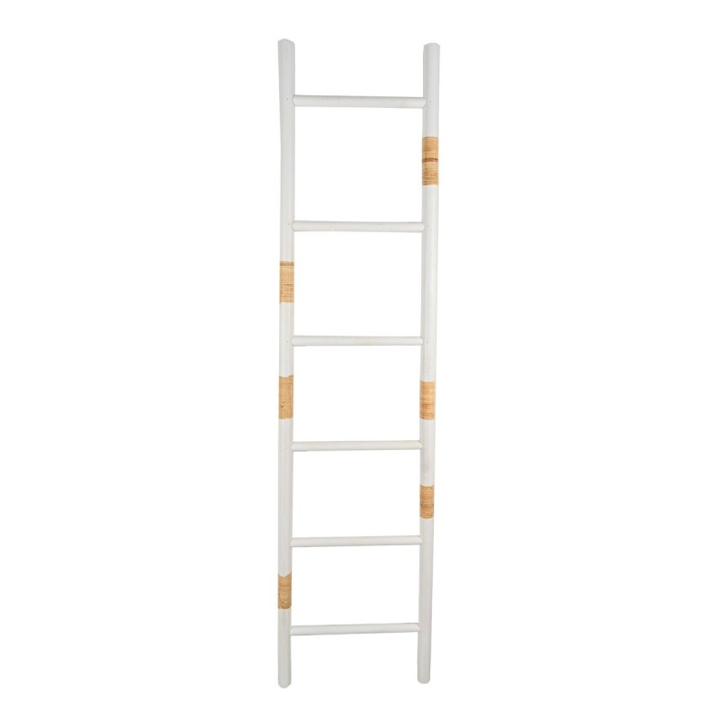 porte-manteaux Romimex Blanc osier Bois d'épicéa Escalier 49 x 180 x 4 cm