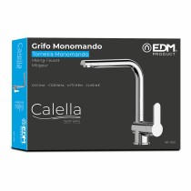 Mixer Tap EDM 01126 Calella Silver Stainless steel Brass Zinc Sink