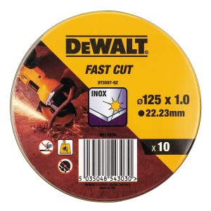 Cutting disc Dewalt Fast Cut dt3507-qz 10Units 115 x 1 x 22,23 mm