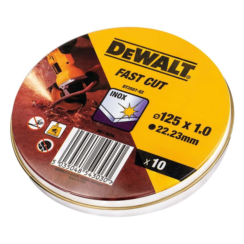 Trennscheibe Dewalt Fast Cut dt3507-qz 10 Stück 115 x 1 x 22,23 mm