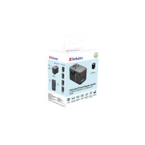 Adaptor Verbatim Black Grey 100 W