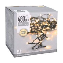 Wreath of LED Lights White Soft green 53 m