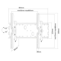 TV Halterung Neomounts PLASMA-W200BLACK 70" 100 kg