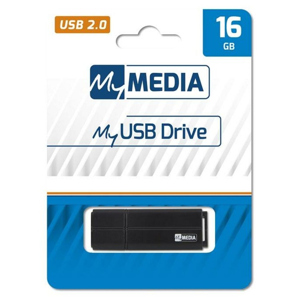 USB Pendrive MyMedia Schwarz 16 GB