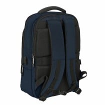 Sac à Dos pour Portable et Tablette avec Sortie USB Safta Business Bleu foncé (29 x 44 x 15 cm)