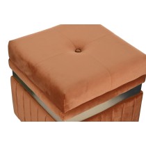 Hocker DKD Home Decor Blau grün Orange Gold Holz MDF 93 x 47 x 45 cm (3 Stück)