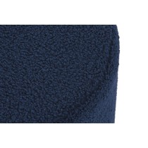 Repose-pied DKD Home Decor Bleu Velours 55 x 55 x 40 cm