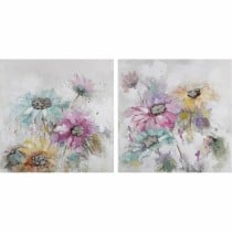 Bild DKD Home Decor 100 x 3,5 x 100 cm Blomster Shabby Chic (2 Stück)