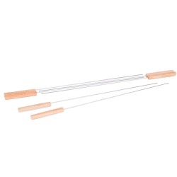 Ensemble de brochettes pour barbecue Acier inoxydable 40 x 0,5 x 0,5 cm