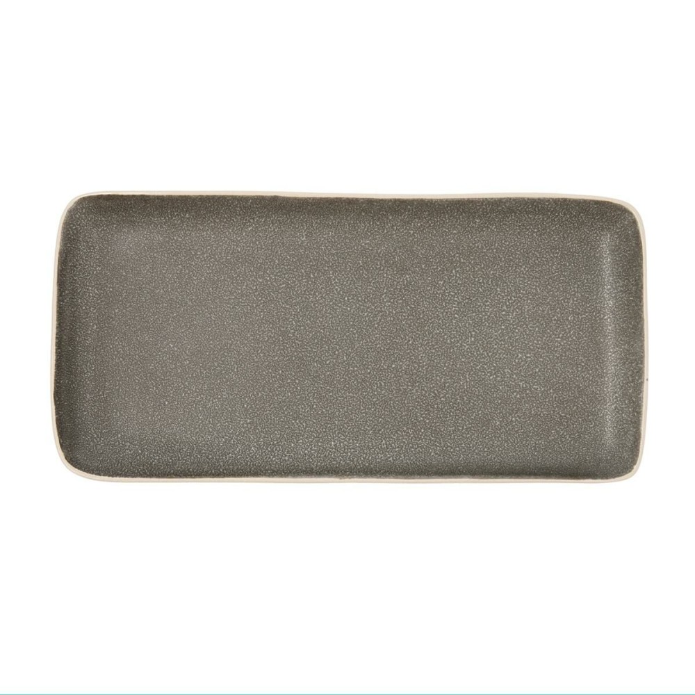 Plateau apéritif Bidasoa Gio Rectangulaire Gris 28 x 14 cm Céramique (4 Unités)