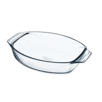 Ofenschüssel Pyrex Irresistible Durchsichtig Glas Oval 39,5 x 27,5 x 7 cm (4 Stück)