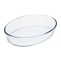 Ofenschüssel Pyrex Classic Vidrio Durchsichtig Glas Oval 40 x 28 x 7 cm (4 Stück)