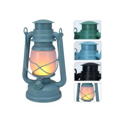 LED Lantern Lumineo Blue Green Aluminium 24,5 cm