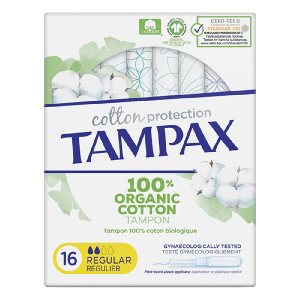 Regular Tampons Tampax Tampax Organic Regular (16 uds) 16 Units